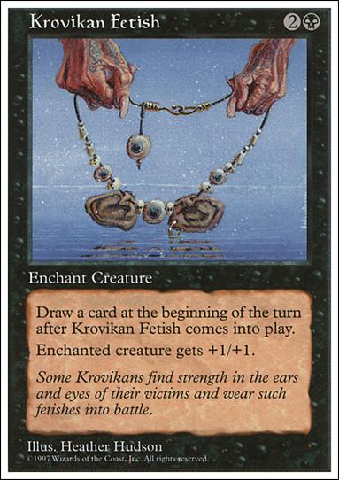 Magic the Gathering: 5th Edition (Base Set) card 172 Krovikan Fetish
