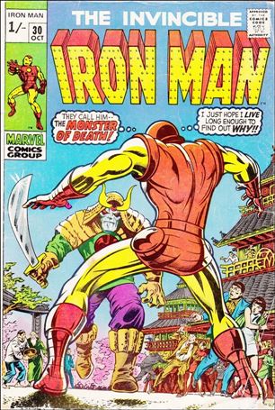 Iron Man (1968) issue 30-B UK Price Cover