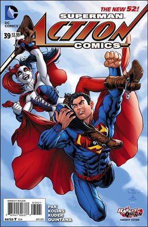 Action Comics (2011) issue 39-B Nicola Scott Harley Quinn Cover