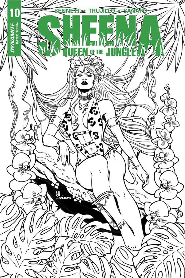 Sheena: Queen of the Jungle (2017) issue 10-E Maria Sanapo B&W Cover