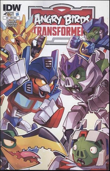 Angry Birds Transformers issue 3-B Sarah Stone Subscription Cover