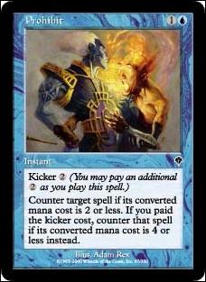Magic the Gathering: Invasion (Base Set) card 67 Prohibit