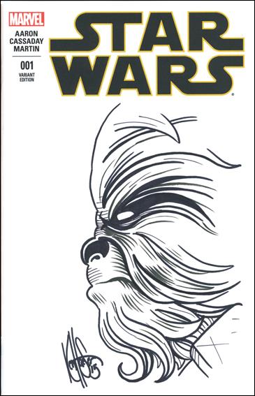 Star Wars (2015) issue 1-QC DF Ken Haeser "Chewbacca" Signed & Remarked Cover