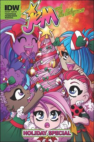 Jem and the Holograms Holiday Special issue nn-B Agnes Garbowska Subscription Cover