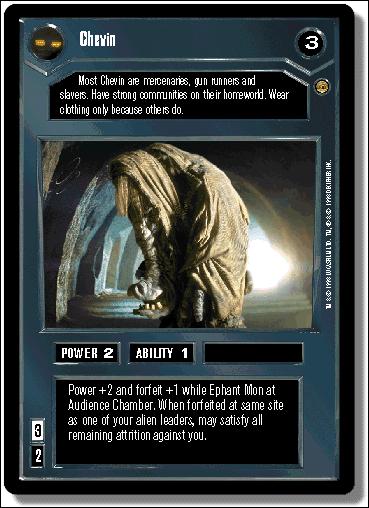 Star Wars: Jabba's Palace Limited (Base Set) card 9 Chevin