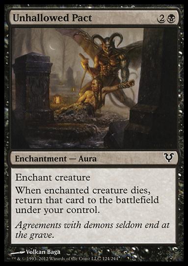 Magic the Gathering: Avacyn Restored (Base Set) card 124 Unhallowed Pact