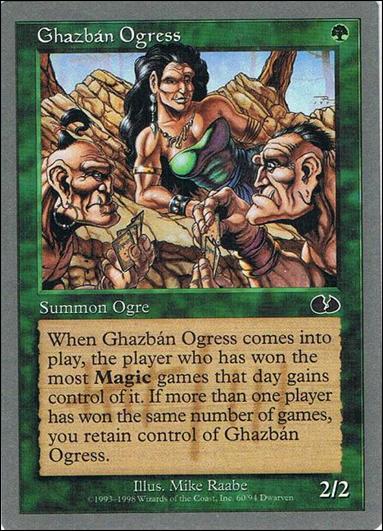 Magic the Gathering: Unglued (Base Set) card 60 Ghazban Ogress