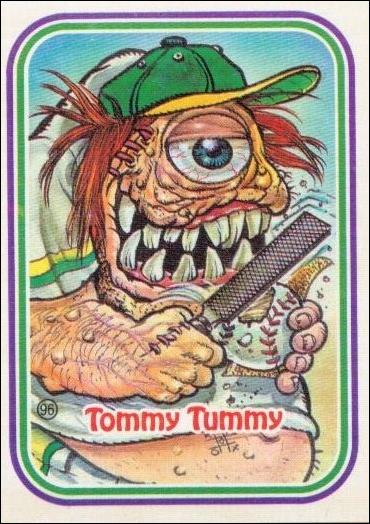 Awsome! All-Stars (Base Set) card 96-B Tommy Tummy / Puzzle Back