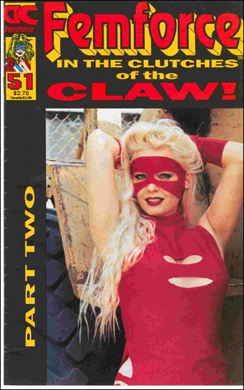 Femforce issue 51 Photo Cover Polybagged w/ Red Devil #1 & Card