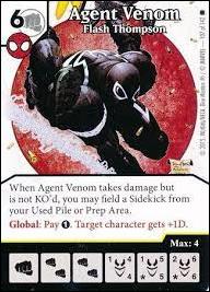 Marvel Dice Masters Amazing Spider-Man card 107 Agent Venom: Flash Thompson