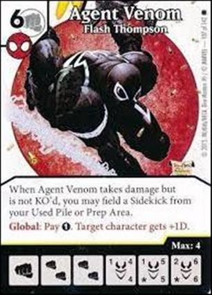 Marvel Dice Masters Amazing Spider-Man card 107 Agent Venom: Flash Thompson