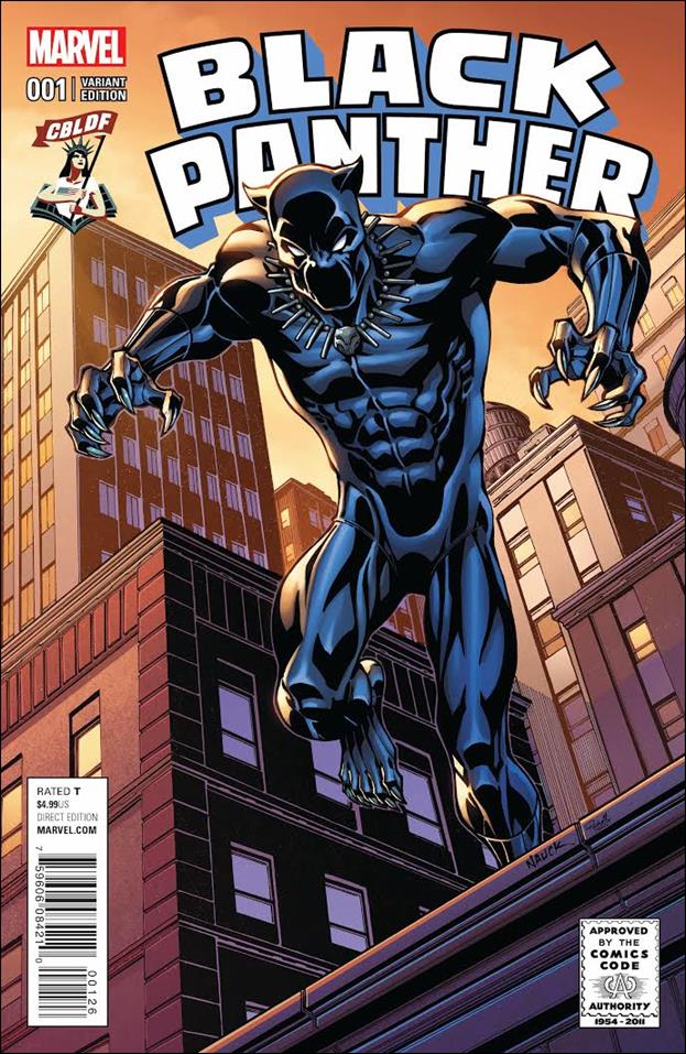 Black Panther (2016) issue 1-P Todd Nauck CBLDF Comics Code Cover