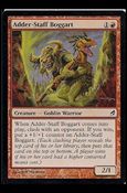 Magic the Gathering: Lorwyn (Base Set) card 148 Adder-Staff Boggart