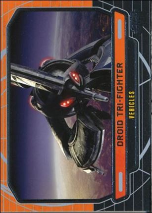 Star Wars Galactic Files (Base Set) card 261 Droid Tri-Fighter Vehicles