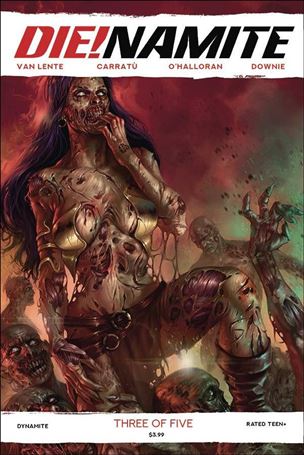 Die!namite issue 3 Lucio Parrillo Zombie Cover
