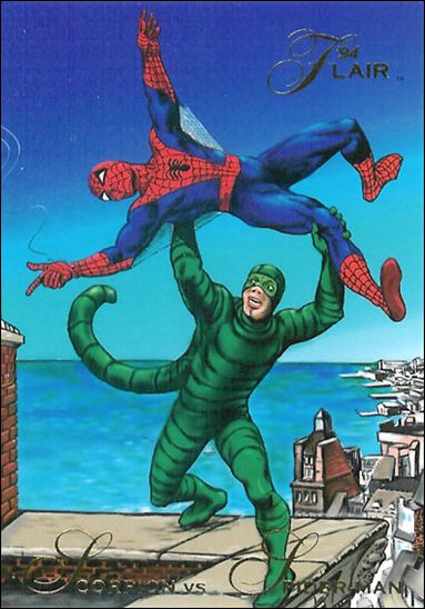 Marvel Annual Flair '94 (Base Set) card 15 Scorpion vs Spider-Man