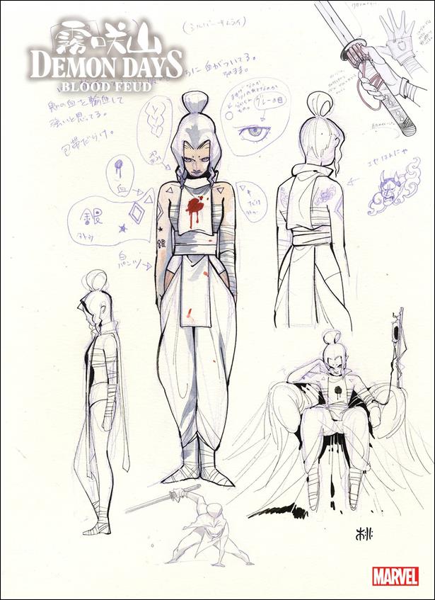 Demon Days: Blood Feud issue 1-H Peach Momoko 1:100 Design Cover