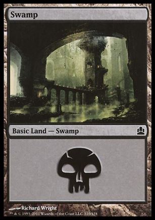 Magic the Gathering: Commander (Base Set) card 310 Swamp