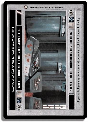 Star Wars: Special Edition Limited (Base Set) card 116 Death Star: Detention Block Control Room