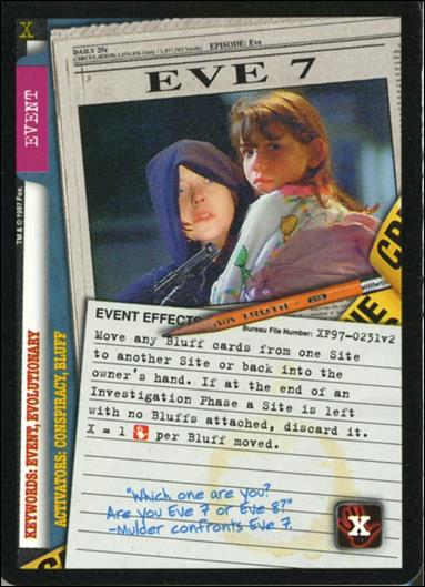 X-Files: The Truth Is Out There (Base Set) card XF97-0231v2 Eve 7