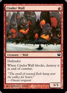 Magic the Gathering: Duel Decks: Knights vs. Dragons (Base Set) card 48 Cinder Wall