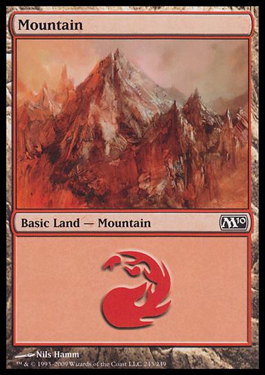 Magic the Gathering: 2010 Core Set (Base Set) card 243 Mountain