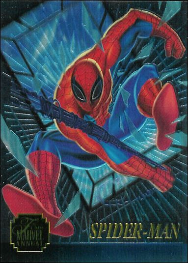 Marvel Annual Flair '95 (Chromium Subset) card 1 Spider-Man