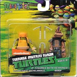 Teenage Mutant Ninja Turtles Minimates (2-Packs) figure 13 Vision Quest Michelangelo and Bebop