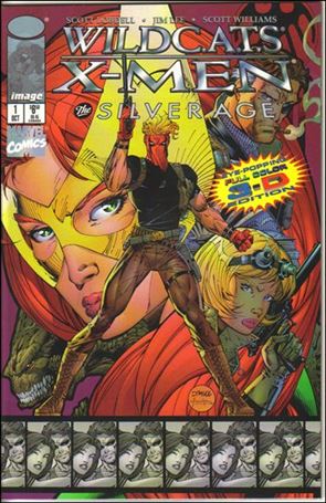WildC.A.T.s/X-Men: The Silver Age issue 1-C 3-D Edition - Jim Lee Cover