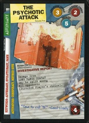 X-Files: The Truth Is Out There (Base Set) card XF97-0344v2 The Psychotic Attack