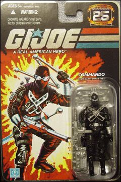 G.I. Joe 25th Anniversary Basic 3 3/4" Action Figures figure 16 Snake-Eyes (Commando)