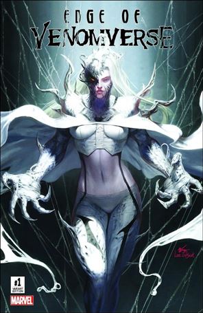 Edge of Venomverse issue 1-N InHyuk Lee ComicXposure Half Venomized Cover