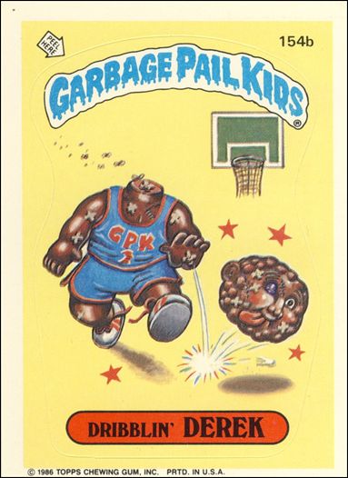 Garbage Pail Kids: Series 04 (Base Set) card 154b Dribblin' Derek