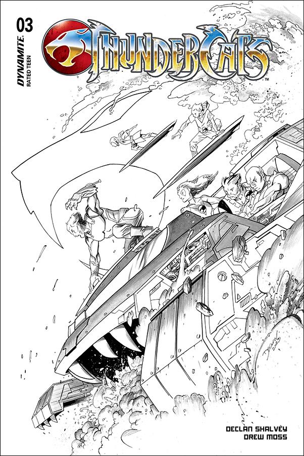Thundercats (2024) issue 3-M Declan Shalvey 1:15 Line Art Cover