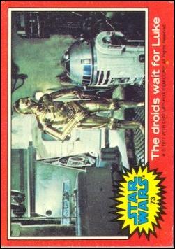 Star Wars: Series 2 (Base Set) card 73 The droids wait for Luke
