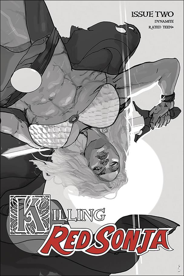 Killing Red Sonja issue 2-E Christian Ward 1:10 Greyscale Cover