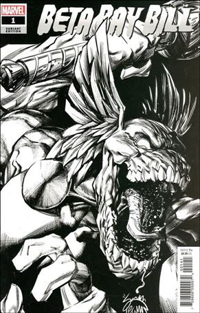 Beta Ray Bill issue 1-G Ryan Stegman 1:100 Black & White Cover