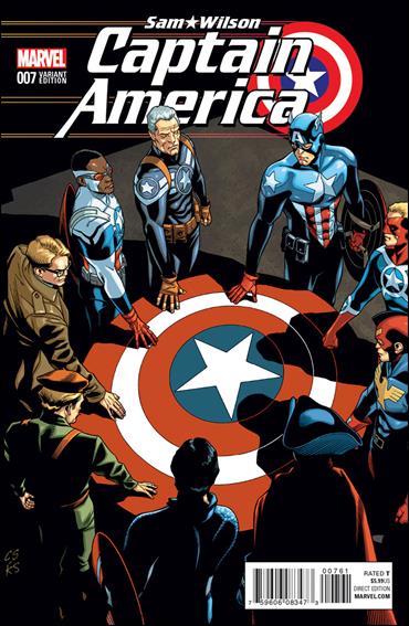 Captain America: Sam Wilson issue 7-E Chris Sprouse Cap of All Eras Cover