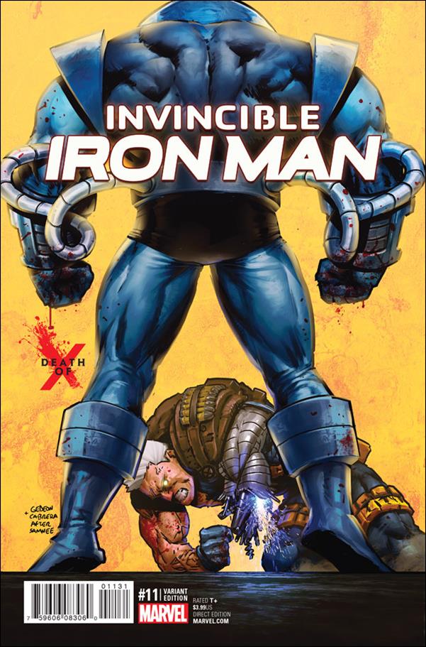 Invincible Iron Man (2015)  issue 11-B Juan Gedeon Death of X Cover