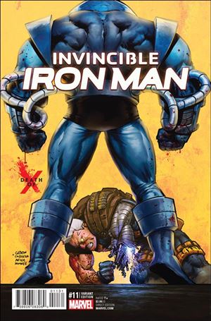 Invincible Iron Man (2015)  issue 11-B Juan Gedeon Death of X Cover