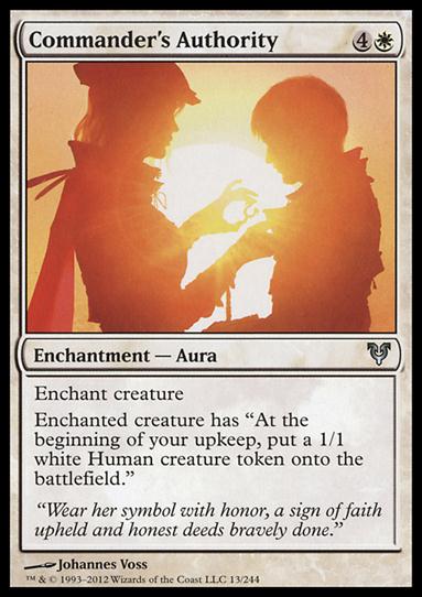 Magic the Gathering: Avacyn Restored (Base Set) card 13 Commander's Authority