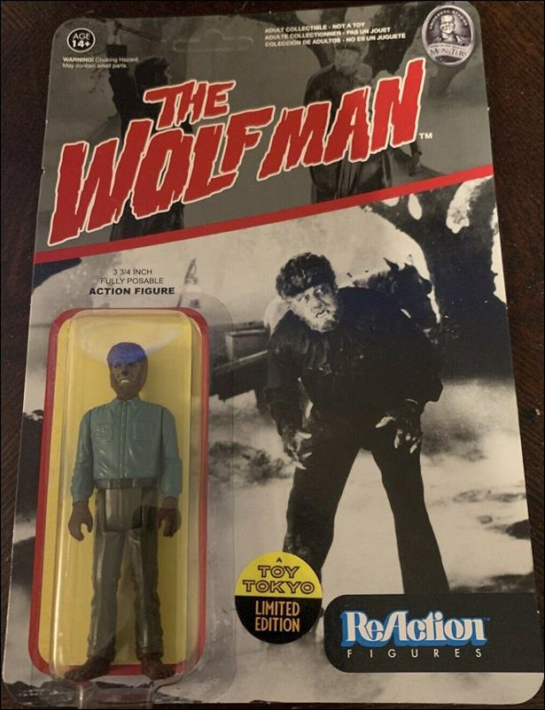 ReAction: Universal Monsters (2014) figure 6-B The Wolfman (Flocked)