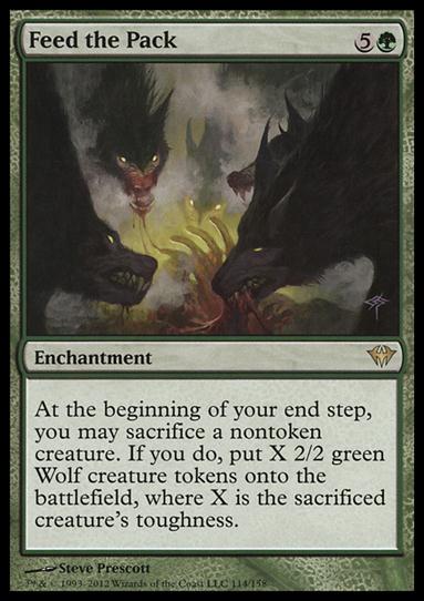 Magic the Gathering: Dark Ascension (Base Set) card 114 Feed the Pack