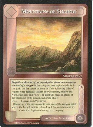Middle-Earth: The Wizards (Base Set) card 298 Mountains of Shadow