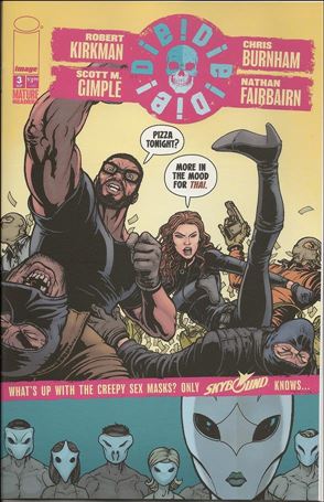 Die!Die!Die! issue 3-B Chris Burnham "Pizza Tonight" Conversation Cover