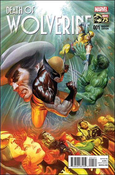 Death of Wolverine issue 1-F Alex Ross 1:75 Marvel 75th Anniversary Cover