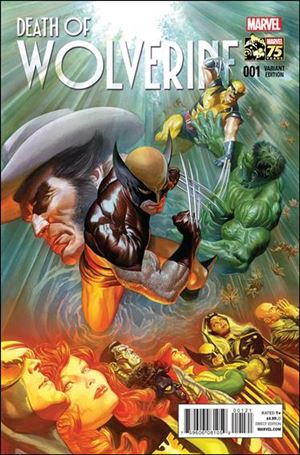 Death of Wolverine issue 1-F Alex Ross 1:75 Marvel 75th Anniversary Cover