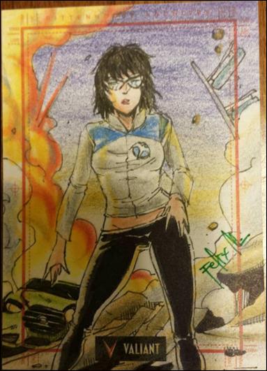 2013 Valiant Comics Preview Trading Card Set (Sketch Card Subset) card FM-10