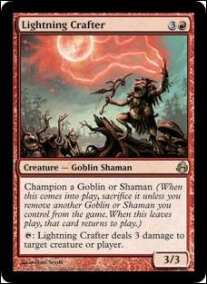 Magic the Gathering: Morningtide (Base Set) card 93 Lightning Crafter
