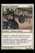 Magic the Gathering: Champions of Kamigawa (Base Set) card 31 Konda's Hatamoto